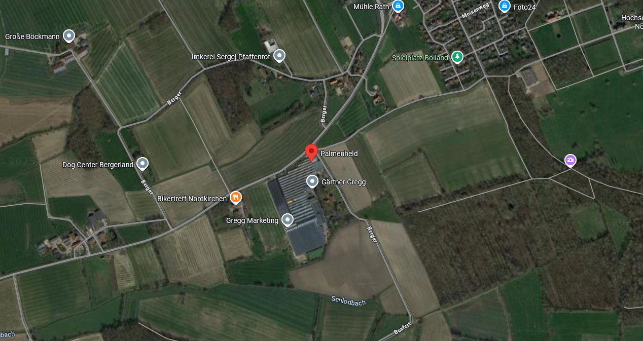 Anfahrt zu Palmenheld, Berger 7, 59394 Nordkirchen – Karte in Google Maps öffnen